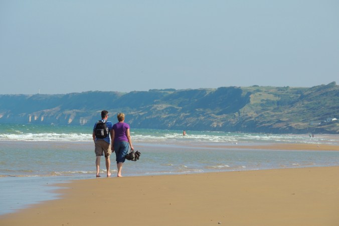 Dag 4 zand tussen de tenen op Omaha Beach